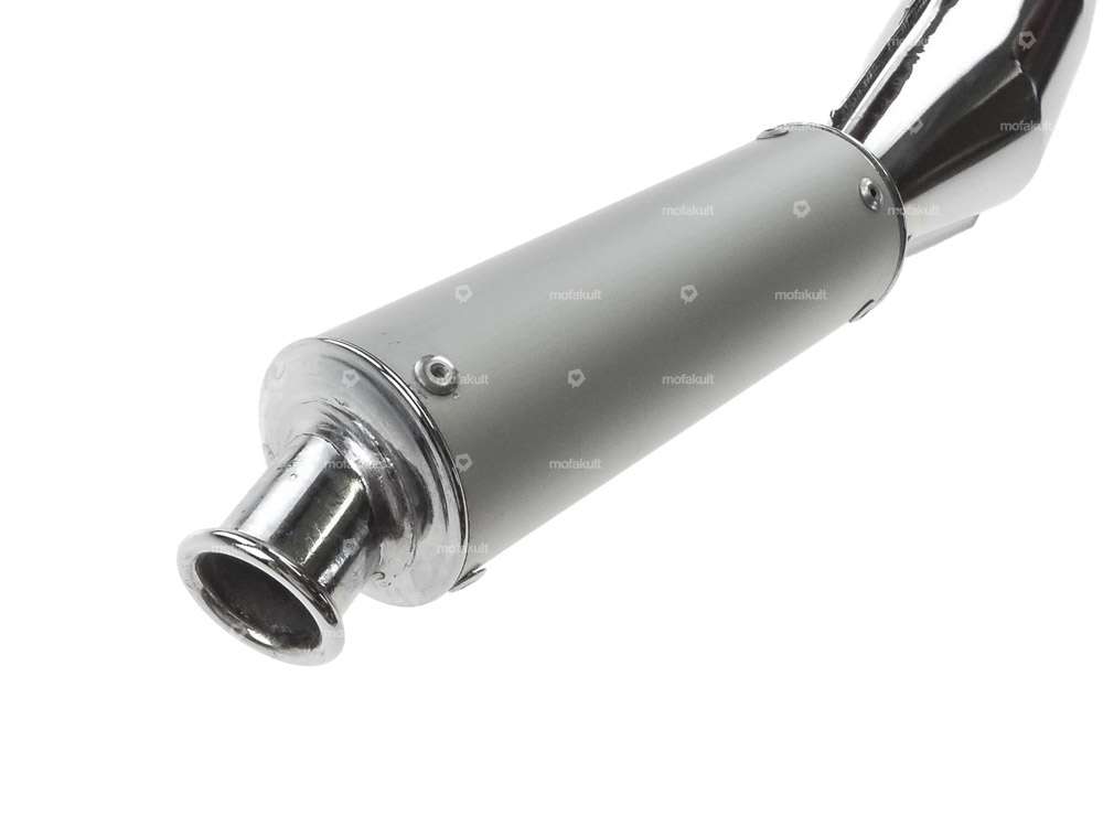 Exhaust Bullet Chrome / Aluminum | Tomos A3 Carousel Image 2