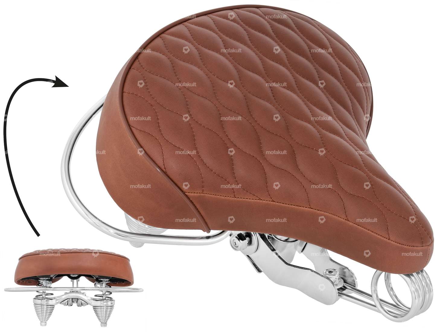 Sattel Diamond Tonnenfedern braun Carousel Image 1