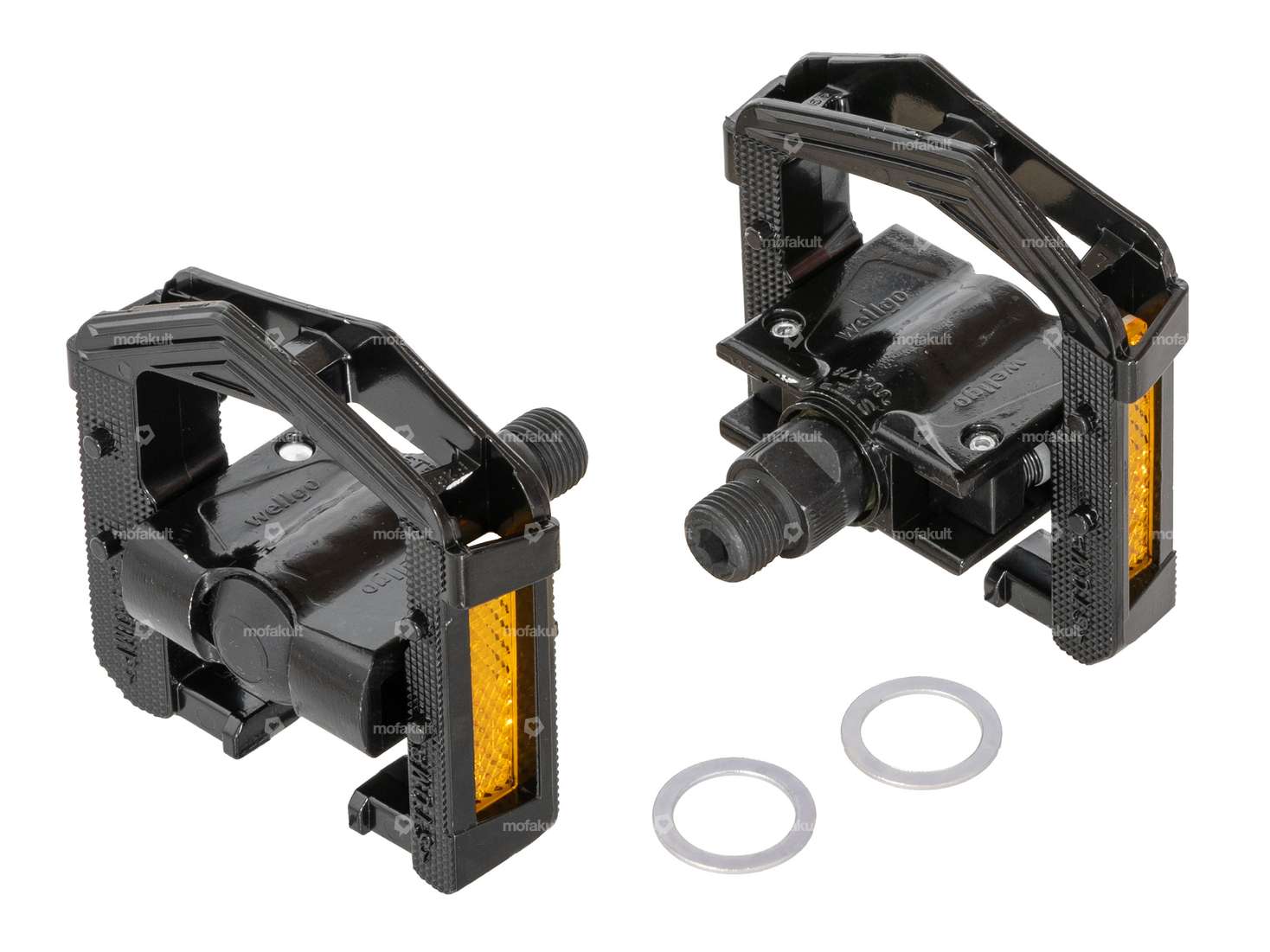 wellgo Pedale einklappbar Alu schwarz Carousel Image 1