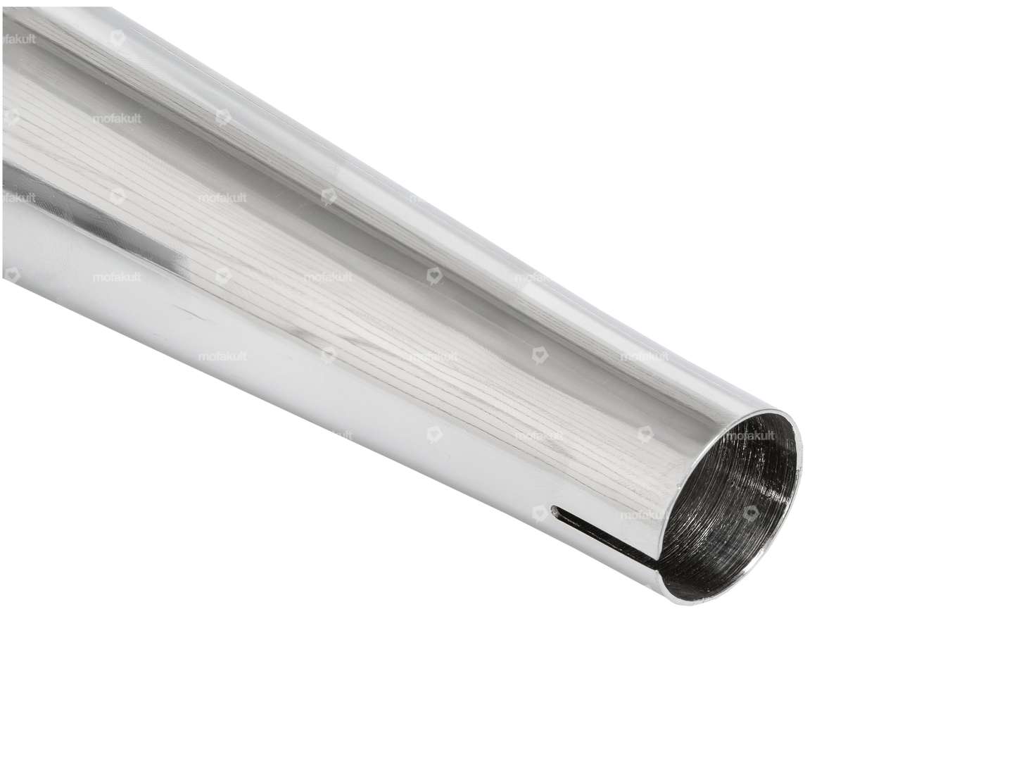 Auspuff Boss Demper Ø 28 / 60 mm mit Lasche Chrom | Puch Carousel Image 4