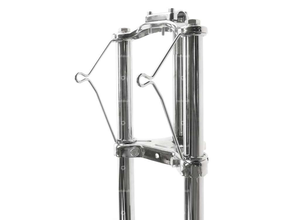 EBR Support de lampe (paire) fourche Ø 28 mm chrome | Puch Carousel Image 2