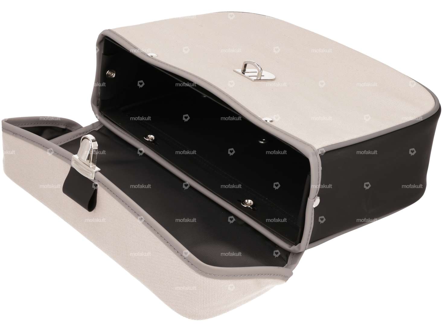 Gepäcktasche grau schwarz Carousel Image 2