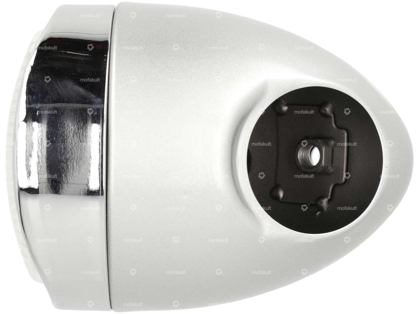 Lampe à œufs Ø 103 mm (fixation centrale) argent / chrome Carousel Image 2