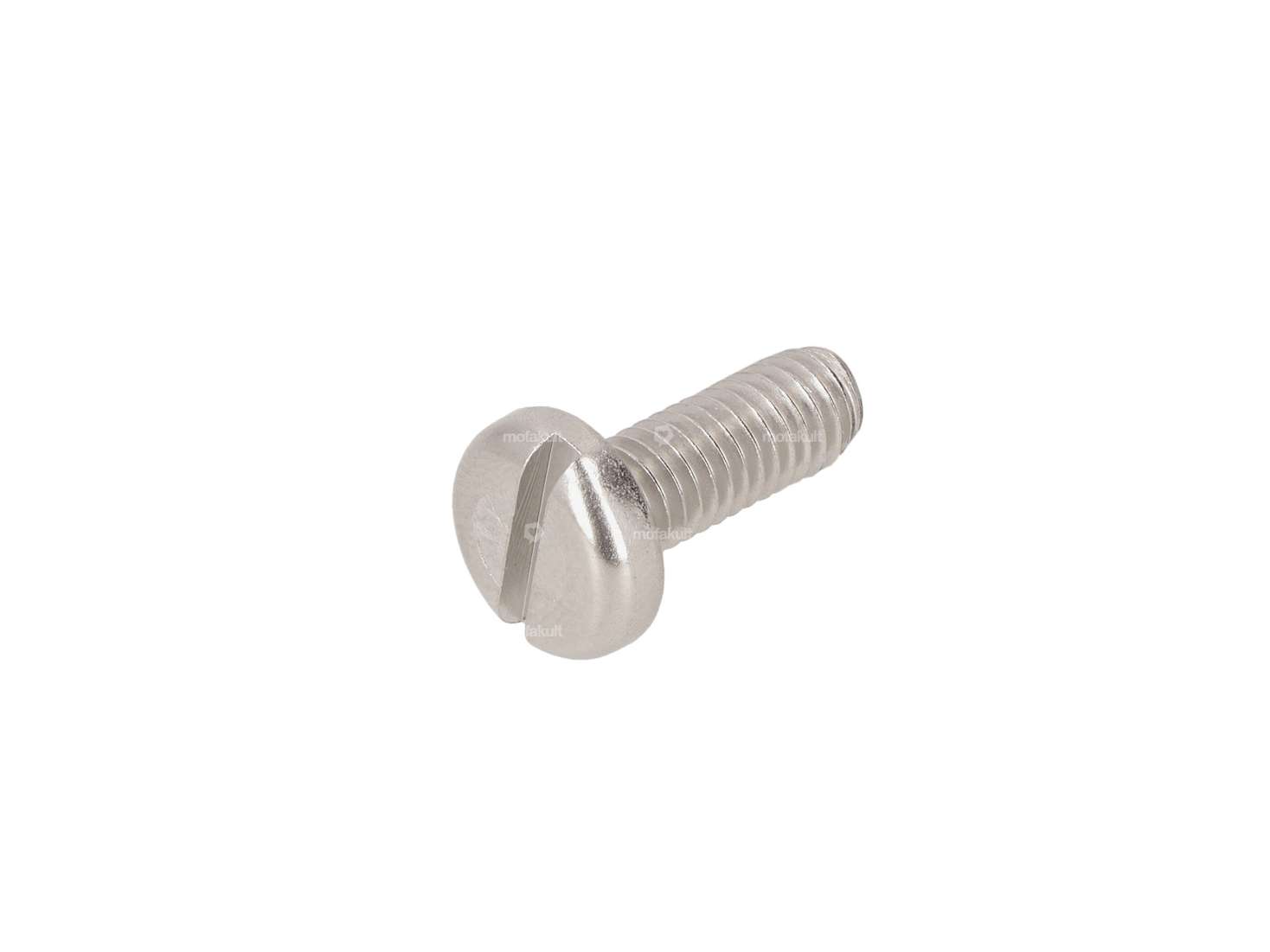 Schraube M6x16 Flachkopf Schlitz Inox Carousel Image 1