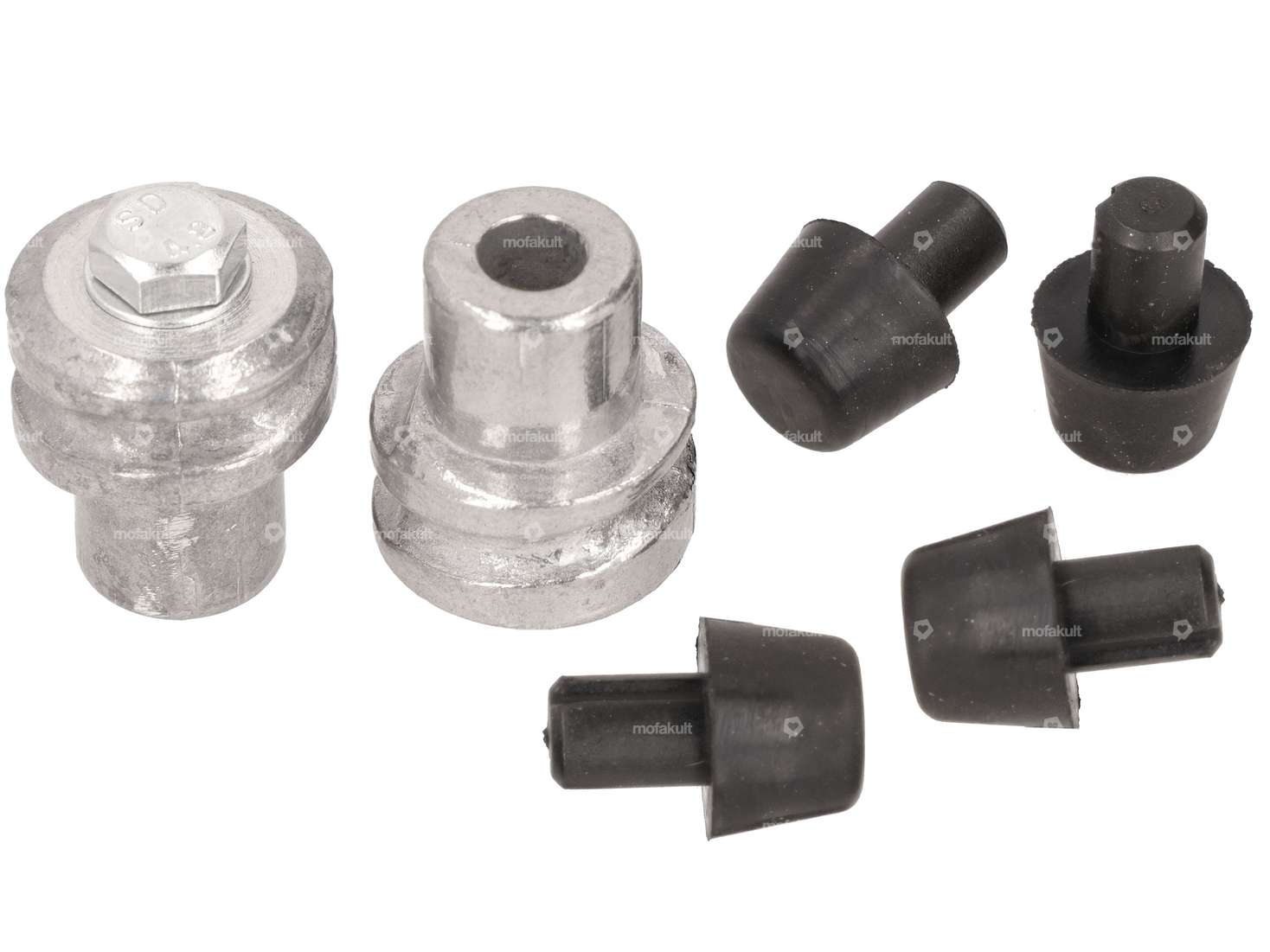 Spring holder set incl. stop rubbers Swing arm (Ø 28 mm spring) | Piaggio Ciao Carousel Image 1