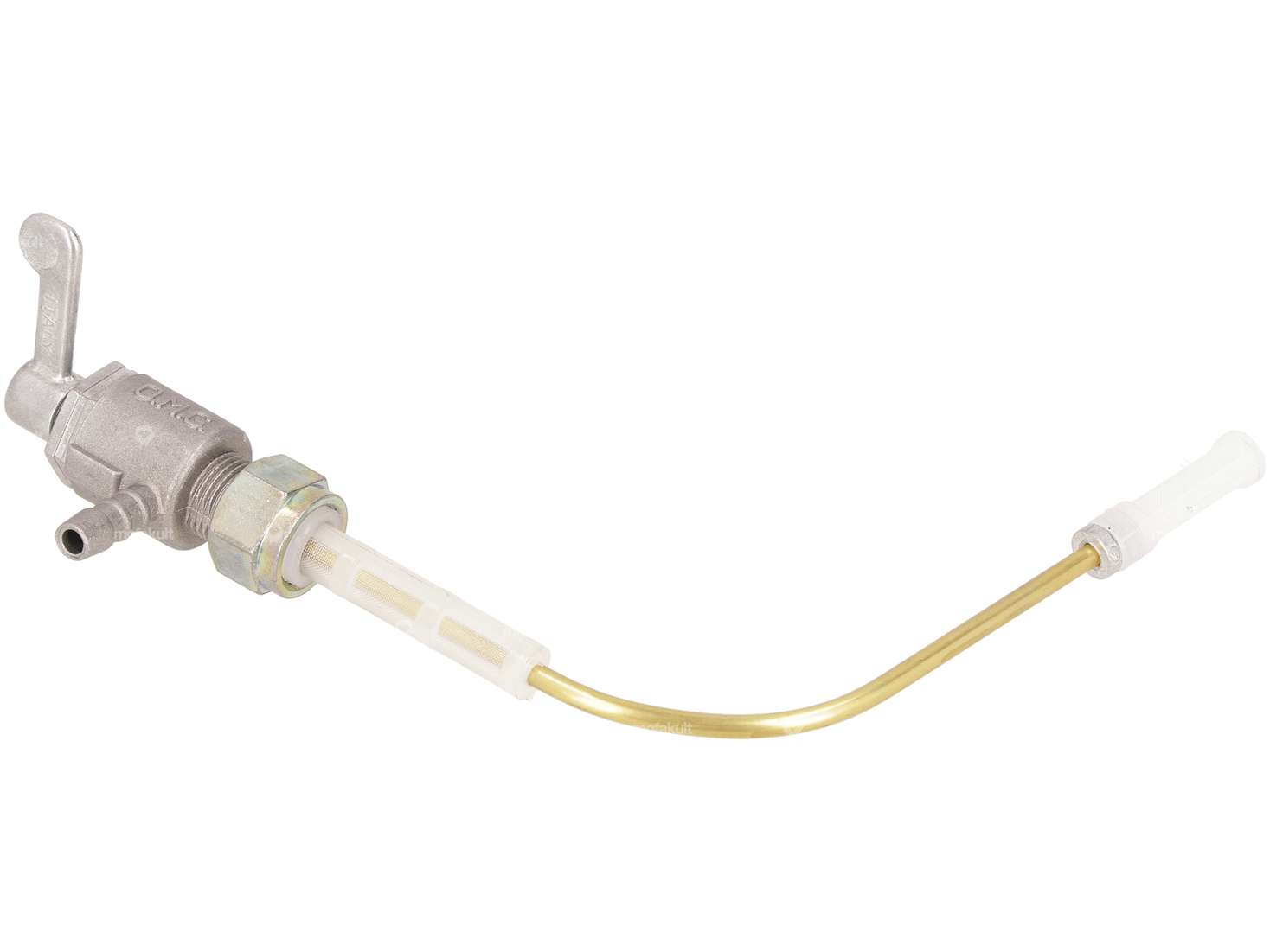 OMG robinet d'essence horizontal M12x1 (avec écrou) sortant par le bas Carousel Image 2