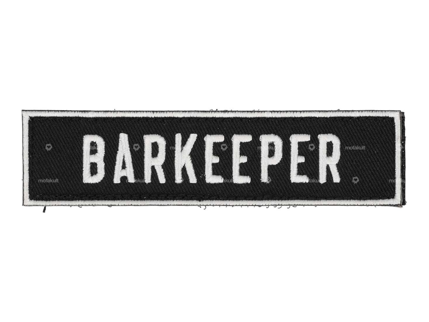 mk-Merch Klettt-Patch «BARKEEPER» 100 x 25 mm Carousel Image 1