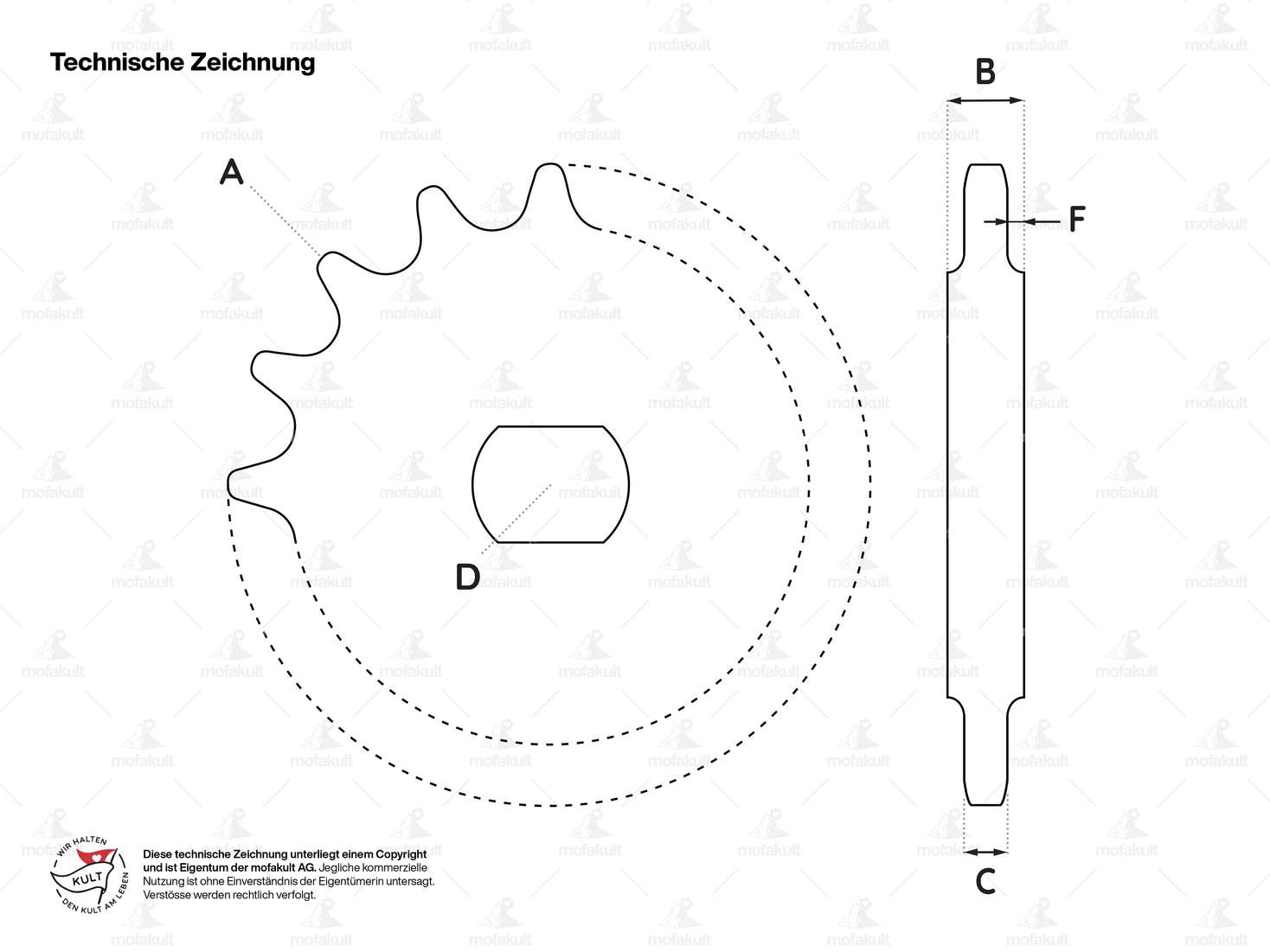 Ritzel 13 Zähne verzinkt | Sachs Carousel Image 3