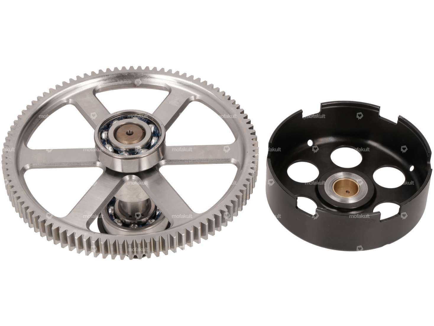 ASP Corbeille d'embrayage & pignon droit 19:94 dents CNC | Puch E50 Carousel Image 2