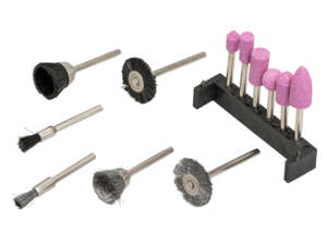 Set de 12 brosses et abrasifs (prise 3 mm) Set de 12 brosses et abrasifs (prise 3 mm)