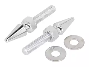 66HEROES Schraube mit Spitzmutter M8 Gabelplatte Chrom (Paar) 66HEROES Schraube mit Spitzmutter M8 Gabelplatte Chrom (Paar)