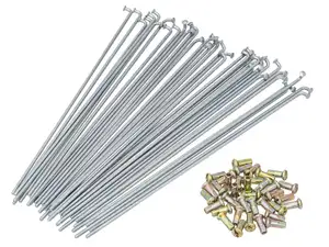 GPO Speichen-Set inkl. Nippel (2.9 x 198 mm) Stahl verzinkt GPO Speichen-Set inkl. Nippel (2.9 x 198 mm) Stahl verzinkt