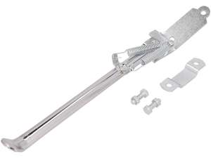Béquille latérale droite fixation plate 31 cm chrome Béquille latérale droite fixation plate 31 cm chrome