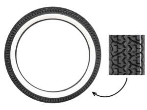 Mitas 2.75 x 17" tires B7 Allround whitewall Mitas 2.75 x 17" tires B7 Allround whitewall