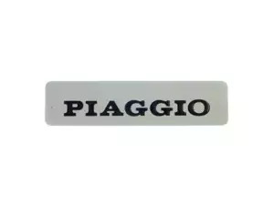 Autocollant réservoir "PIAGGIO" aluminium 115 x 27 mm | Piaggio Ciao, SI, Bravo Autocollant réservoir "PIAGGIO" aluminium 115 x 27 mm | Piaggio Ciao, SI, Bravo