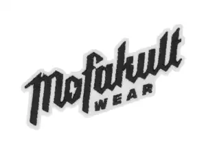 mk-Merch Ecusson "Mofakultwear" noir / blanc 95 x 35 mm mk-Merch Ecusson "Mofakultwear" noir / blanc 95 x 35 mm