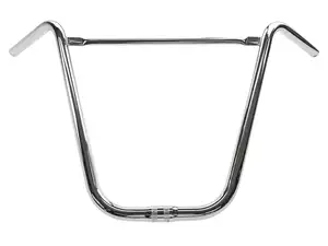 Guidon Potence 40 cm courbée avec entretoise Chrome Guidon Potence 40 cm courbée avec entretoise Chrome