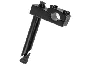 GPO 22 mm Potence de guidon en aluminium noir (4 points de fixation pour guidon à plaque de fourche) GPO 22 mm Potence de guidon en aluminium noir (4 points de fixation pour guidon à plaque de fourche)
