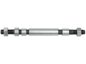 Wheel axle set M12x1 x 195 cast iron rear wheel burnished | Puch Wheel axle set M12x1 x 195 cast iron rear wheel burnished | Puch