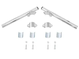 Guidon muet 25 cm chromé (talon de fourche 28 - 30 mm) Guidon muet 25 cm chromé (talon de fourche 28 - 30 mm)