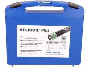 Kit de réparation des filetages HeliCoil M12x1.5 Perçage du tourillon d'huile (filetage fin) Kit de réparation des filetages HeliCoil M12x1.5 Perçage du tourillon d'huile (filetage fin)