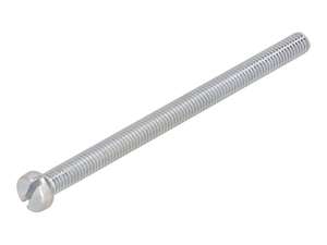 Vis M6x90 tête cylindrique fente zinguée Vis M6x90 tête cylindrique fente zinguée