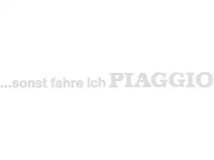 mk-Merch Autocollant "... sinon je roule en Piaggio" 240 x 17 mm blanc mk-Merch Autocollant "... sinon je roule en Piaggio" 240 x 17 mm blanc