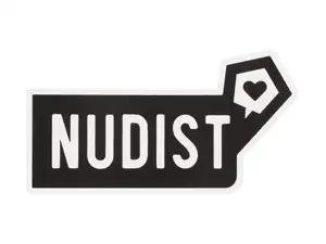 mk-Merch Autocollant "NUDIST" 25 x 100 mm mk-Merch Autocollant "NUDIST" 25 x 100 mm