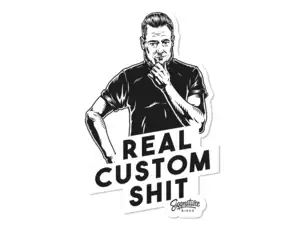 Autocollant Siggnature "Real Custom Shit" 65 x 100 mm Autocollant Siggnature "Real Custom Shit" 65 x 100 mm