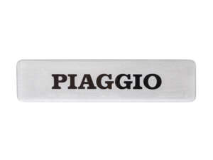 Tank sticker "PIAGGIO" 3D silicone 115 x 27 mm original | Piaggio Ciao, SI, Bravo Tank sticker "PIAGGIO" 3D silicone 115 x 27 mm original | Piaggio Ciao, SI, Bravo