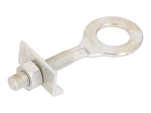 Tendeur de roue Ø 12.9 mm M6 Tôle de guidage droite galvanisée Tendeur de roue Ø 12.9 mm M6 Tôle de guidage droite galvanisée