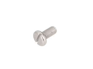 Schraube M5x10 Zylinderkopf flach Schlitz Inox Schraube M5x10 Zylinderkopf flach Schlitz Inox