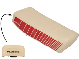 Selle "ciao" beige / rouge NOS | Piaggio SI Selle "ciao" beige / rouge NOS | Piaggio SI