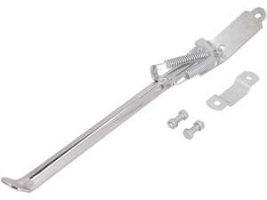 Béquille latérale droite fixation plate 34 cm chrome Béquille latérale droite fixation plate 34 cm chrome