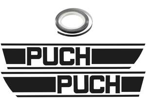 Kit d'autocollants pour réservoir noir | Puch X30 Kit d'autocollants pour réservoir noir | Puch X30