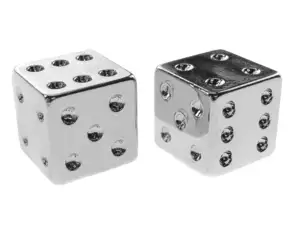 Valve caps cube chrome Valve caps cube chrome