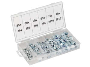 BGS Jeu d'écrous d'arrêt 146 pcs. BGS Jeu d'écrous d'arrêt 146 pcs.