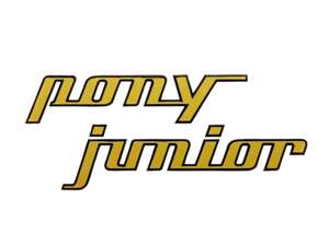 Autocollant "pony junior" or 97 x 40 tracé de film | Sachs Pony Junior Autocollant "pony junior" or 97 x 40 tracé de film | Sachs Pony Junior