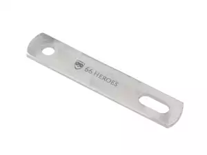 66HEROES Support d'échappement 75 mm plat Inox 66HEROES Support d'échappement 75 mm plat Inox