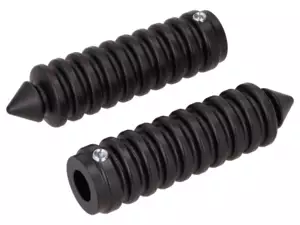 66HEROES Fussrasten gerillt spitz schwarz 66HEROES Fussrasten gerillt spitz schwarz