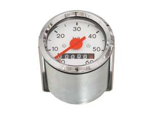 Tacho 60 km/h Ø 48 mm (weisses Ziffernblatt) Tacho 60 km/h Ø 48 mm (weisses Ziffernblatt)