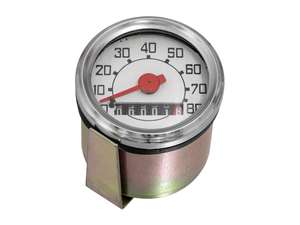 Tachymètre 80 km/h Ø 48 mm (réplique Veglia) | Piaggio Ciao, SI, Bravo, Boxer Tachymètre 80 km/h Ø 48 mm (réplique Veglia) | Piaggio Ciao, SI, Bravo, Boxer