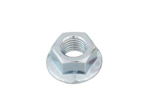 Écrou de bride M10x1.25 filet fin denté zingué Écrou de bride M10x1.25 filet fin denté zingué
