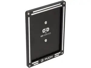 66HEROES Nummernrahmen Custom «Puch» schwarz (CH-Version) 66HEROES Nummernrahmen Custom «Puch» schwarz (CH-Version)