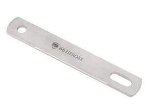 66HEROES Support d'échappement plat 100 mm Inox 66HEROES Support d'échappement plat 100 mm Inox