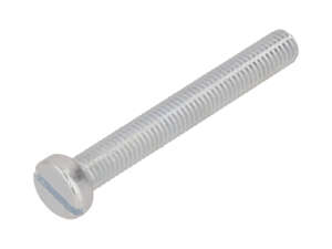Vis M5x40 tête bombée fendue zinguée Vis M5x40 tête bombée fendue zinguée