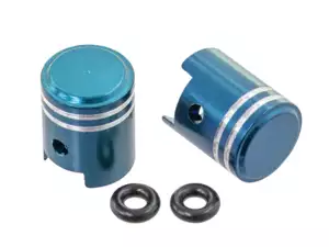 GPO Capuchons de valve piston bleu GPO Capuchons de valve piston bleu