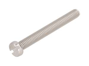 Schraube M6x50 Zylinderkopf Schlitz Inox Schraube M6x50 Zylinderkopf Schlitz Inox