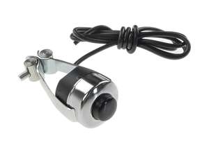 Bouton d'arrêt chromé avec câble Bouton d'arrêt chromé avec câble