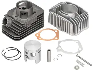 Malossi Kit de cylindres 46.5 mm incl. tête 10 mm KoBo | Piaggio Ciao, SI, Bravo, Boxer Malossi Kit de cylindres 46.5 mm incl. tête 10 mm KoBo | Piaggio Ciao, SI, Bravo, Boxer